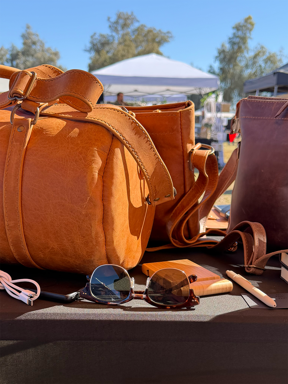 Henties M Leather Duffle