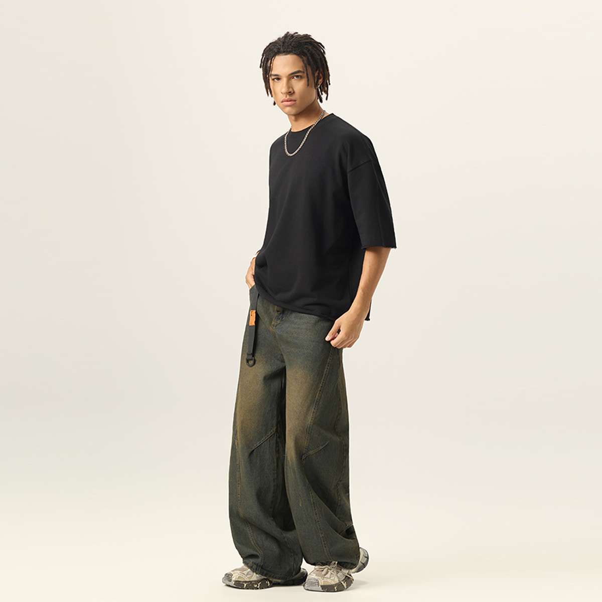 Men’s Cropped Terry T-shirt（280GSM）