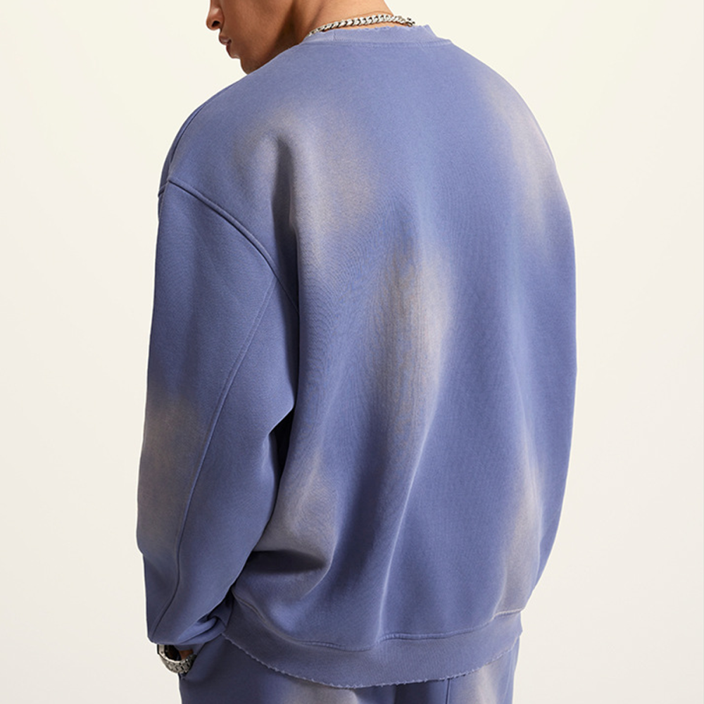 disciple — of The Way Round Neck Washed Distressed Ombre Heavyweight Sweatshirt(440GSM)